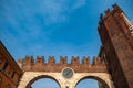 Verona, Italy Ã¢â¬â March 2019. The Gates of BrÃÂ  are a gateway to Verona built along the medieval walls to connect Piazza BrÃÂ  to Royalty Free Stock Photo